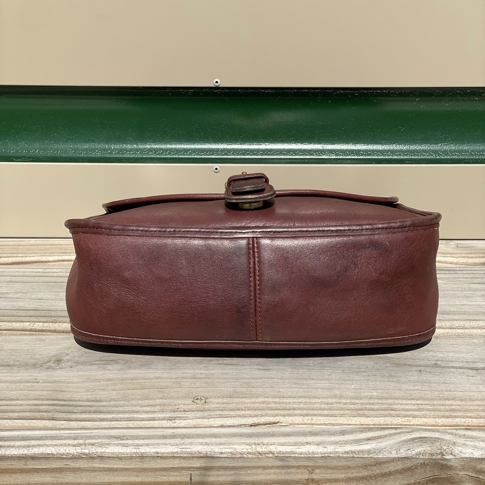 Vintage Coach Burgundy Chelsea Bag 9894 Crossbody Bag United States Pre-1994 - Picture 6 of 16